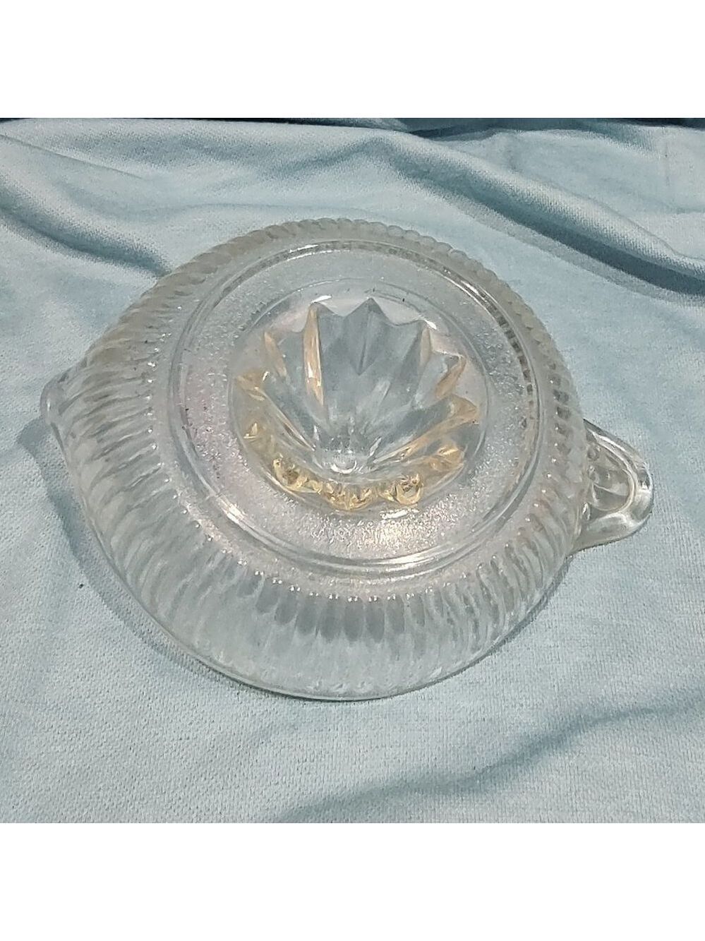 Vintage Glass Juicer Clear Pour Spout Handle - Picture 6 of 8